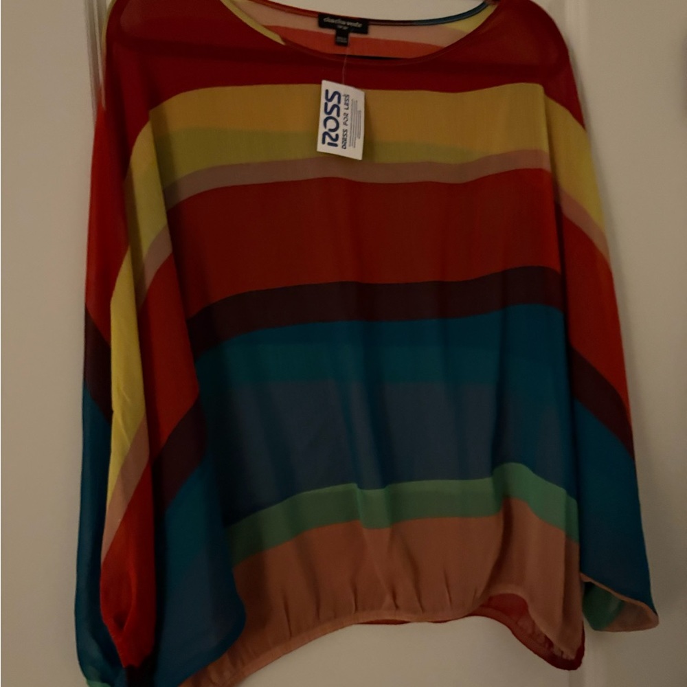 Cha Cha Vente Colorful Stripe Top
